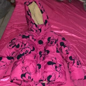 Gap size 5 little girls minnie mouse sherpa linen jacket